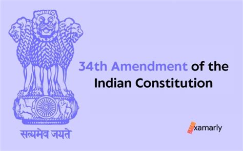 34th Amendment Of The Indian Constitution // Examarly