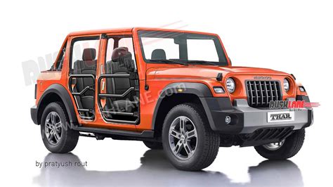 2023 Mahindra Thar 5 Door With Open Panels - New Render