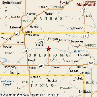 Beaver, Oklahoma Area Map & More