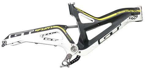 GT FURY WORLD CUP Carbon Mountain Bike Frame 26" White W/O Rear shock S ...