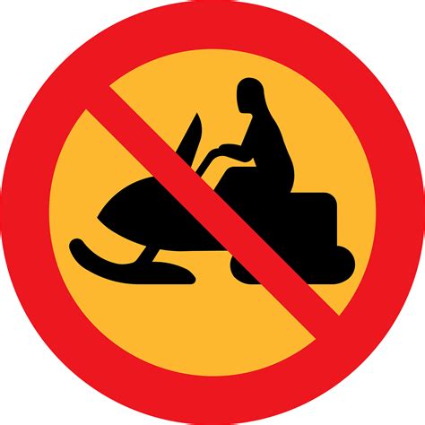 Download Snowmobile, Prohibited, Forbidden. Royalty-Free Vector Graphic - Pixabay