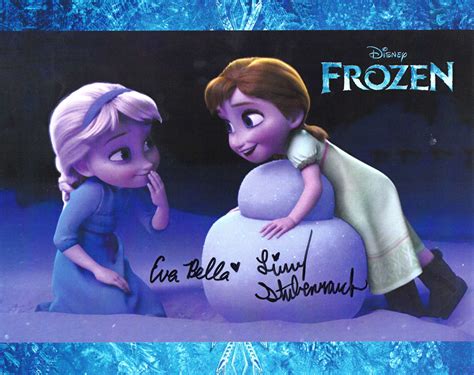 Frozen young Elsa and Anna signed 8x10 photo - Fanboy Expo Store