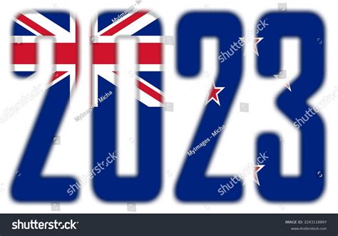 2023 Isolated On White Flag New Stock Illustration 2243118897 ...