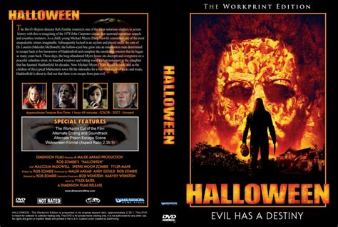 HalloweeN - Movie DVD Custom Covers - HalloweeNWorkprint2007 :: DVD Covers