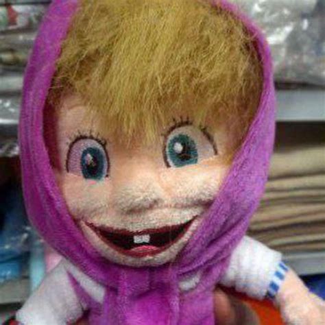 Create meme "Scary toy Masha and the bear, Masha and the bear doll, Masha is a scary toy ...