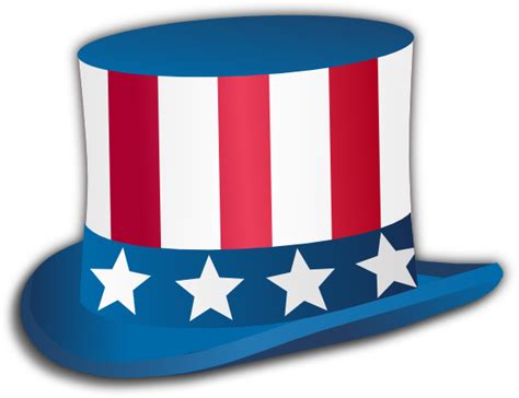 Uncle Sam Fourth Of July Hat Clip Art at Clker.com - vector clip art online, royalty free ...