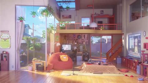 Anime Living Room Live Wallpaper - WallpaperWaifu