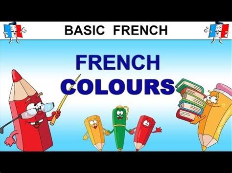 (8) LEARN FRENCH COLOURS / COLORS - YouTube | Learn french, French ...