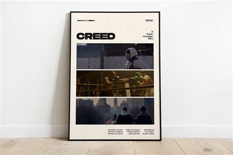 Creed Movie Poster, Modern Movie Poster Print, Creed Poster Wall Decor ...