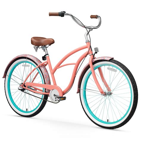 sixthreezero Women's 3-Speed Beach Cruiser Bicycle, 26" Wheels and 17 ...