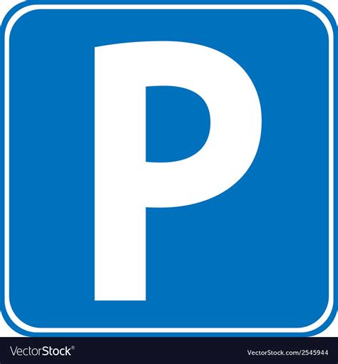 Parking sign Royalty Free Vector Image - VectorStock