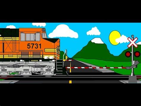 Animated Railroad Crossing 11 - YouTube