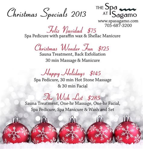 Spa Packages For Christmas - Christmas Decore