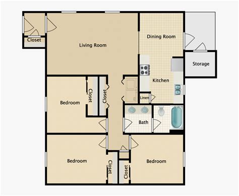 Furniture Clipart Floor Plan - Floor Plan , Free Transparent Clipart - ClipartKey