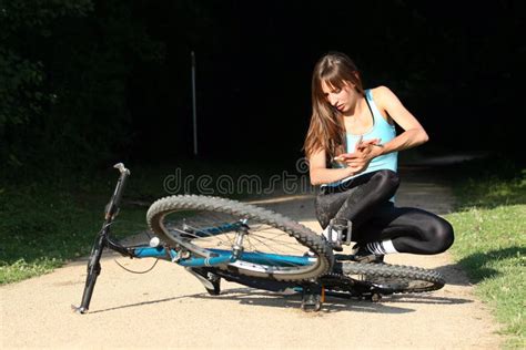 Crash from bike stock photo. Image of biker, safety, accident - 10179444