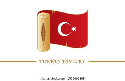 Turkey Flag Turkey History Stock Vector (Royalty Free) 1085668169 | Shutterstock