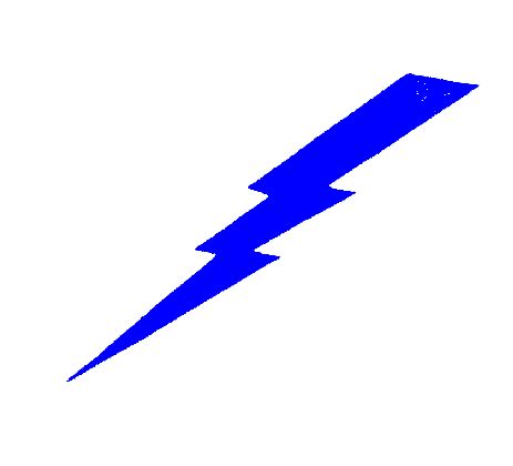 Blue Lightning Bolt - ClipArt Best