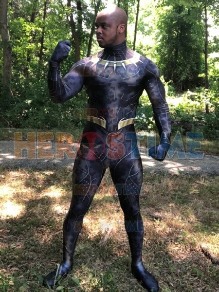 Black Panther 2018 Killmonger Golden Jaguar Costume No Mask