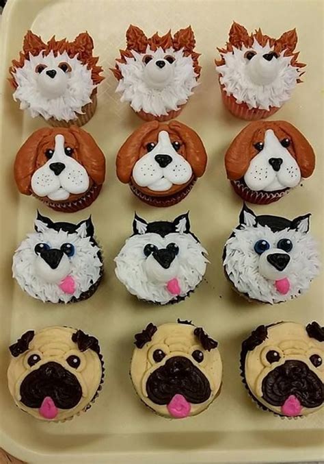 dog cupcakes | Dog birthday cake, Dog cakes, Puppy cake