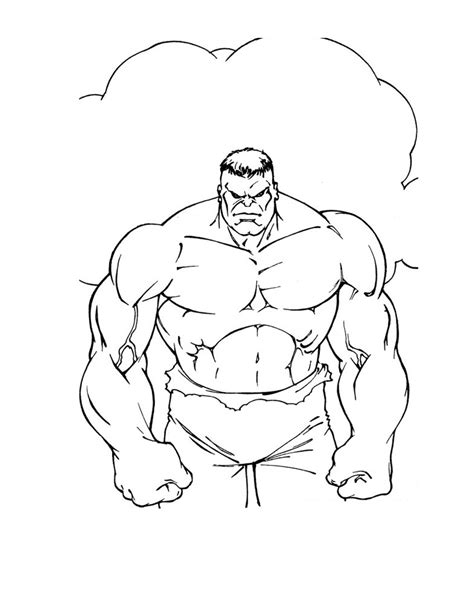 Free Printable Hulk Coloring Pages For Kids