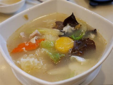 Chinese Seafood Soup stock image. Image of vegetable - 125409509