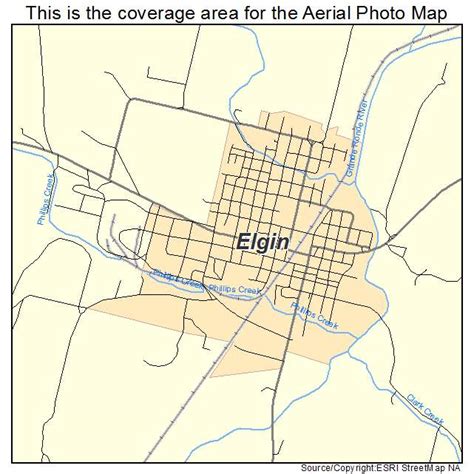 Aerial Photography Map of Elgin, OR Oregon