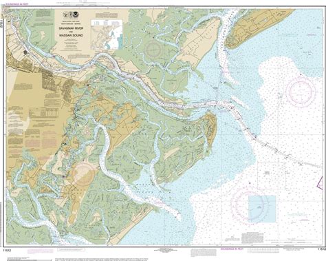 Custom Chart of Savannah River and Wassaw Sound 11512 - Etsy