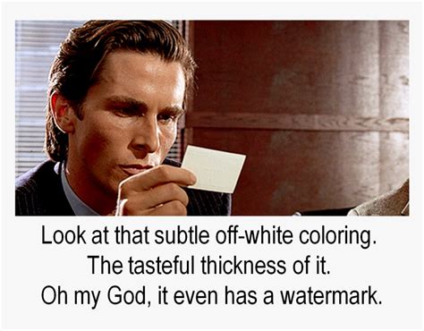 Patrick Bateman Business Card Meme, HD Png Download - kindpng