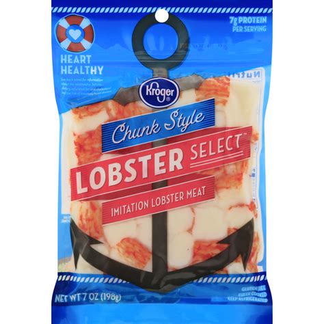 Kroger Imitation Lobster Meat, Chunk Style (7 oz) - Instacart