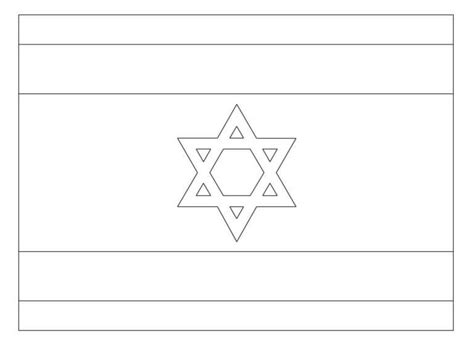 Awesome Flag Of Israel coloring page - Download, Print or Color Online ...