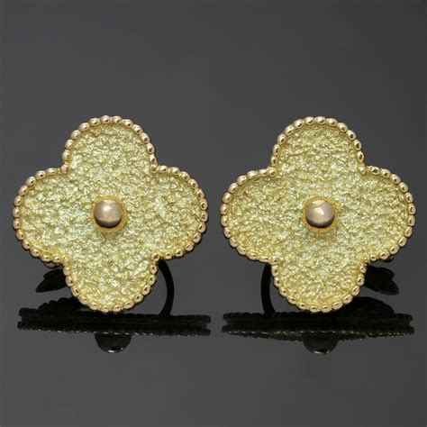 VAN CLEEF & ARPELS Alhambra 18k Yellow Gold Large Earrings-M