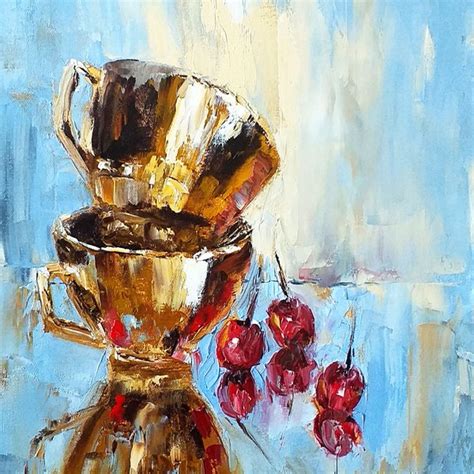 Tea Cup Painting - Etsy