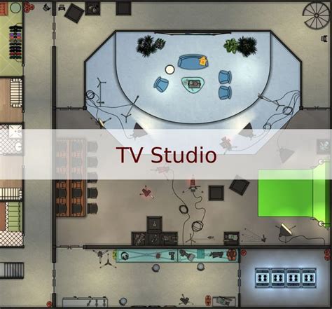 TV Studio - 25 x 20 | Cthulhu Architect | Studio floor plans, Tv, Studio