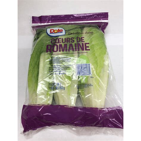 Dole Fresh Romaine Hearts - 3 CT | Lettuce | Carlie C's