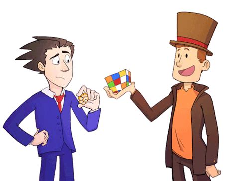 professor layton vs phoenix wright crossover | Tumblr