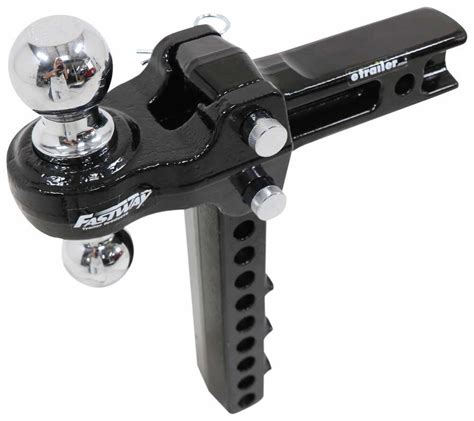 Flash Strong Solid Steel 2-Ball Mount - 2" Hitch - 10" Drop, 11" Rise - 12K Fastway Trailer ...