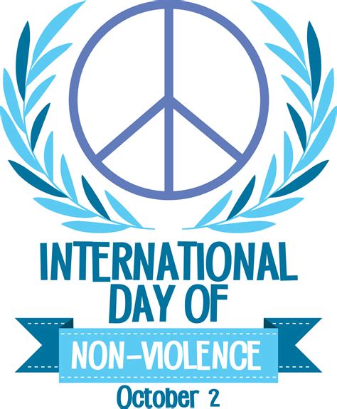 International day of non violence poster 12723287 Vector Art at Vecteezy