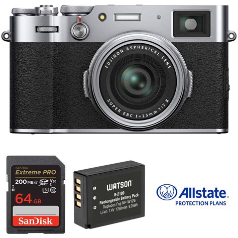 FUJIFILM FUJIFILM X100V Digital Camera Deluxe Kit (Silver) B&H