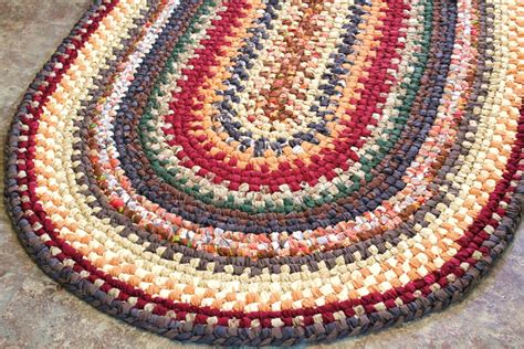 Rag Rug Large Oval Swedish Braided Rag Rug in Fall by RagRugRoad ...