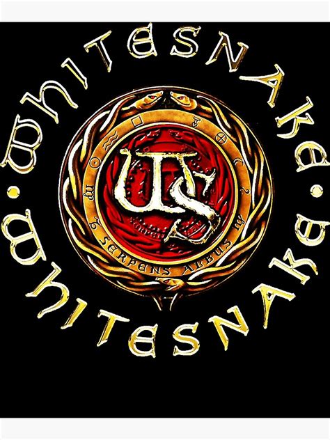 "whitesnake logo band" Poster for Sale by AmyLoisConte | Redbubble