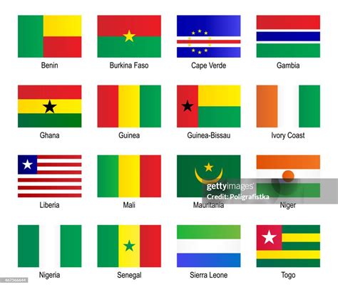 Flags West Africa High-Res Vector Graphic - Getty Images