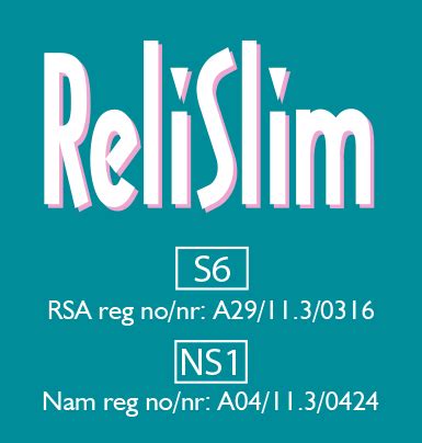 ReliSlim S6 | | Loock Pharmaceuticals (Pty) Ltd