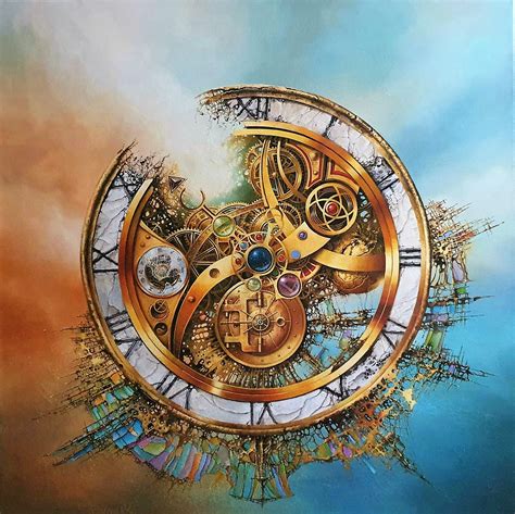 MYSTERY OF TIME Art Prints From Original Painting Surreal Clock Image Abstract Wall Art - Etsy