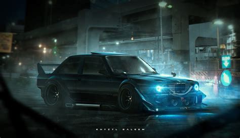 Khyzyl Saleem #car BMW M3 E30 #render #artwork #BMW RS Watanabe #1080P ...