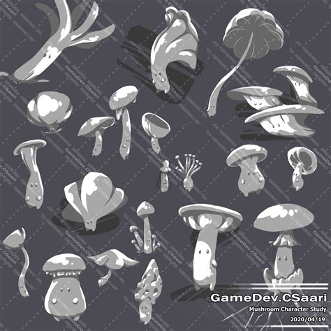 ArtStation - Mushroom Character Study