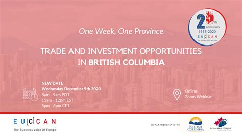 Trade Investment Opportunity in British Columbia! | EU Chamber of ...