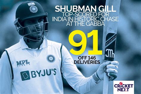 Shubman Gill Test / India Vs Australia Shubman Gill With A Punch Off The Back Foot A Star Is ...