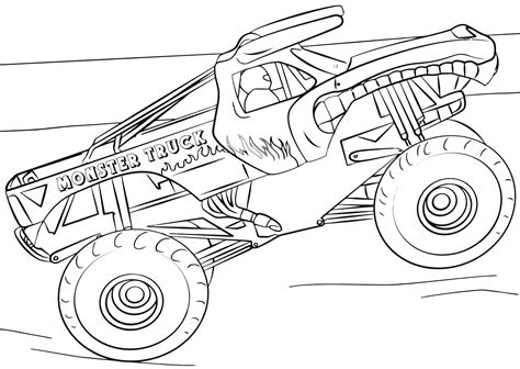 Monster Truck coloring book to print and online