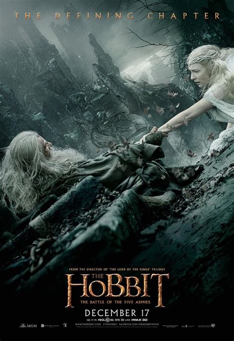 The Hobbit: The Battle Of The Five Armies - Gandalf and Galadriel Poster - The Hobbit Photo ...