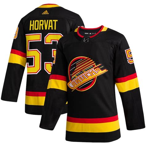 Men's Vancouver Canucks Bo Horvat adidas Black 2019/20 Alternate Authentic Player - Jersey